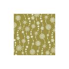 Guardanapos Paper Design Chrystal Waves Gold em papel Xmas pacote com 20 folhas 33x33cm