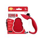 Guia Retratil para cachorro Kong Trail - Vermelho - Pequeno