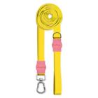 Guia Ultra Longa 10 Metros Classic Yellow Rosa - Dog Trip Brasil