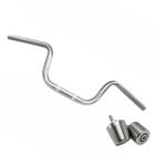 Guidão Cargo Cromado com Rosca e Par de Pesos Compatível com CG Titan Fan Start 125 a 160