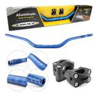 Guidão Fatbar Alto com Adaptador OX7 Alloy Azul
