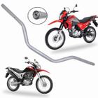 Guidao honda nxr125/150/160 bros 2003 a 2024 preto e cinza