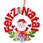 Guirlanda Enfeite De Natal Vazada 31cm Papel 3d Com Glitter Decoração