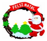 Guirlanda Porta Enfeite Natalino Decoração Papai Noel Natal