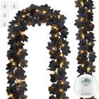 Guirlanda preta iluminada de Halloween Ouddy Decor de 20 pés e 60 LED