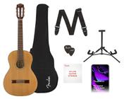 Guitarra acústica Fender Starter Pack Classic, tamanho 3/4, nylon