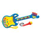 Guitarra E Microfone Infantil Com Som E Luz Meninos Meninas - Dm Toys