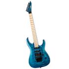 Guitarra ESP LTD MH-200 LMH203QMSTB See Thru Blue