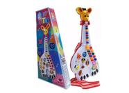 Guitarra Infantil Girafa Colorida Com Som E Luz Musical