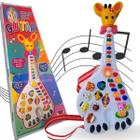 Guitarra Infantil Musical Luz Som Animais Piano Fendinha