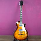 Guitarra Les Paul Braço Colado SX EF3D Sunburst Verniz c/ Escudo Branco Vintage e 2 Humbucker - SX