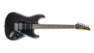 Guitarra Seizi Fun Katana Musashi HSS Black Sparkle Black Pickguard