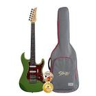 Guitarra Seizi Musashi HSS Bonsai Green Com Bag