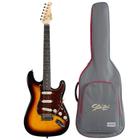 Guitarra Seizi Vintage Shinobi Ash SSS Sunburst PH + Bag Deluxe