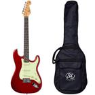 Guitarra Stratocaster SX SST62 Car Vermelho Vintage com Bag - Shelter