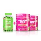 Gummy Hair + 2 Collagen Drink Sabor Maçã Verde