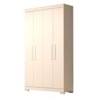 Gurada Roupa Solteiro 100% Mdf 4 Portas 2 Gavetas Lana Acp Móveis Branco