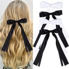 Hair Bows Seneeel Ribbon Low para mulheres, conjunto de 4 (preto e branco)