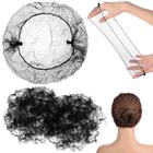 Hair Nets Jexine, 400 unidades para mulheres, serviço de alimentação, 50 cm, pretas