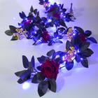 Halloween Garland Chiree de 1,8 m com bateria LED roxa