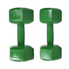 Halter Dumbbel Sextavado Cement Bonafit 4Kg Verde