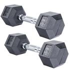 Halter Dumbell Sextavado Cromado 12,5kg Uplift O Par