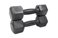 Halter Dumbell Sextavado Pintado 2Kg Treino E Musculação