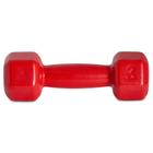 Halter Sextavado Emborrachado 3kg Ferro S58 Vermelho Acte - Acte Sports