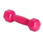 Halter Sextavado Emborrachado 5Kg Rosa S60-R Acte Sports