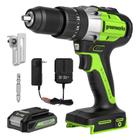 Hammer Drill Greenworks DDG402 24V 2.0Ah com bateria e carregador