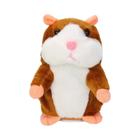 Hamster Falante de Pelúcia 15cm - Brinquedo Kawaii que Repete o que Você Diz