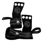 Hand Grip Com Munhequeira 3 Furos Nc Extreme - Preto - Gg