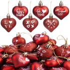 Hanging Hearts Baubles Iceyyyy Dia dos Namorados 48 unidades vermelhas