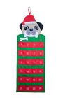 Happie Hare - Pug Dog Pet Puppy Calendário de Advento de Feriado Suspenso com Bolsos - Contagem Regressiva Para Natal E Feriado Para Crianças e Família - (Pug Advent Calendar)