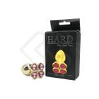 Hard - Plug Anal "P" em Metal com Joias na Base em Formato de Trevo - 5,7 x 2,6 cm