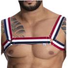 Harness Em Elastico Tricolor com Triangulo