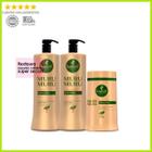 Haskell kit murumuru shampoo condicionador máscara 900g cabelos extremamente secos vegano low poo