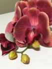 Haste artificial orquídea 3D X9 toque real malva