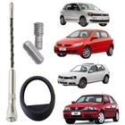 Haste Cromada Antena VW Golf Polo Sedan e Hatch Parati Fox 4 Portas SpaceFox CrossFox + Anel de Veda