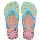 Havaianas Kids Flores Amarelo Caja/Azul Tradi