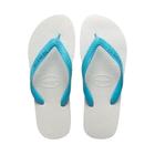 Havaianas Tradicional Branco/Azul - Embalagem com 6 Unidades