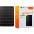 HD Seagate Externo Portátil Expansion USB 3.0 1TB Preto - STEA1000400