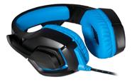 headfone gamer led microfone multilaser warrior 2.0 usb preto azul playstation xbox jogar online