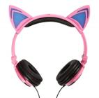 Headphone Fone Orelha Gato Com Led Exbom