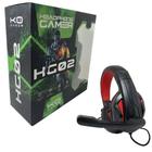 Headphone Gamer HG02 Com Fio E Microfone Anti-Interferência