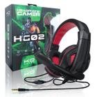Headphone Gamer HG02 Com Fio E Microfone Anti-Interferência