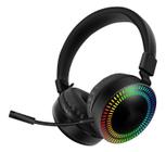 Headphone Microfone Gm-019 Luminoso Luz Rgb Gaming Audio Mix