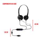 Headset Biauricular Controle de Volume no Cabo Top Use FP 360 Premium USB