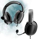 Headset Fone Gamer Para Notebook Acer Dell Com Microfone Removível Alta Qualidade Cor Preto P/ Gravar Vídeos e Lives