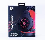 Headset Gamer C/ Microfone Hayom Hf2200 Vermelho/Preto